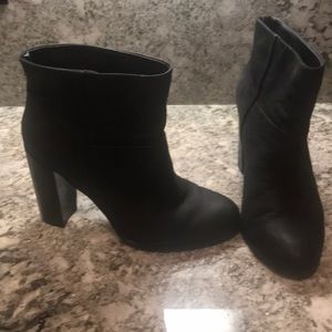 Aldo black ankle booties